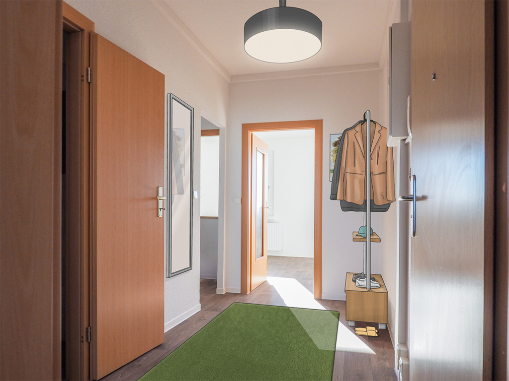 Wohnungsillustrationen für die Vermietung Vermietung, Marketing, Illustrationen, Wohnung, Wohnungssuche, Leerstand, Wohnungswirtschaft, Vermieter, Mieter, Wohnungsunternehmen - enders Marketing