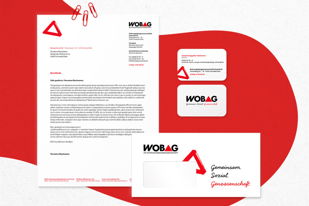 design Geschäftsausstattung Wohnungsunternehmen enders Marketing