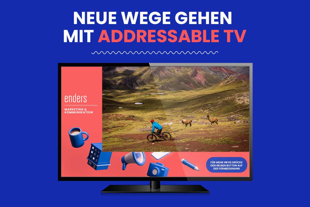 Erklärung, wie Addressable TV funktioniert. enders Marketing