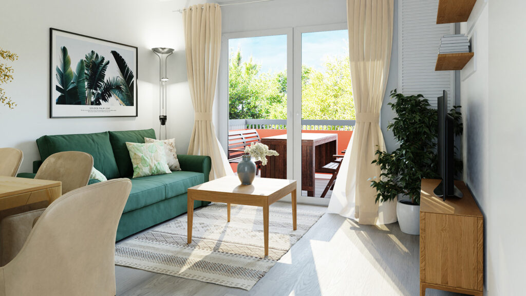 Renderings vermieten Immobilien besser. enders Marketing